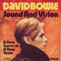 David Bowie, sound and Vision, album cover, glam rock