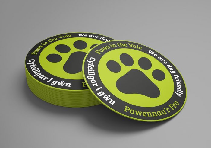 paws in the vale sticker